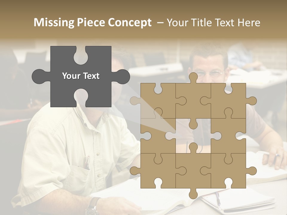 Friendly, Happy  Education Students Sitting In Class. PowerPoint Template