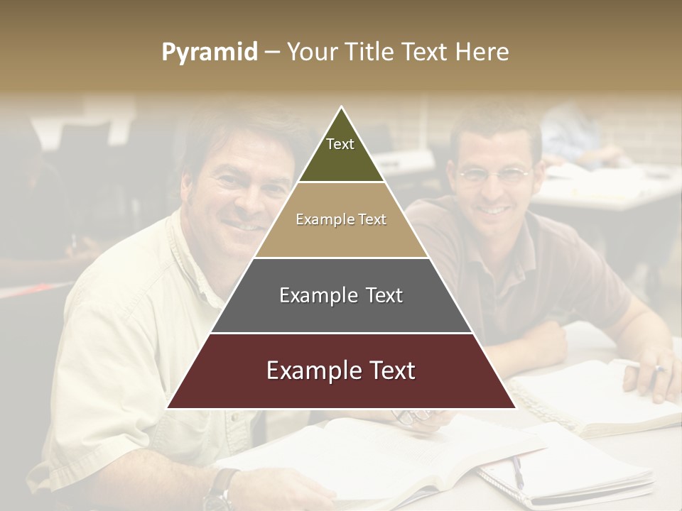 Friendly, Happy  Education Students Sitting In Class. PowerPoint Template