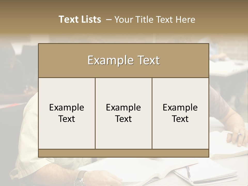 Friendly, Happy  Education Students Sitting In Class. PowerPoint Template