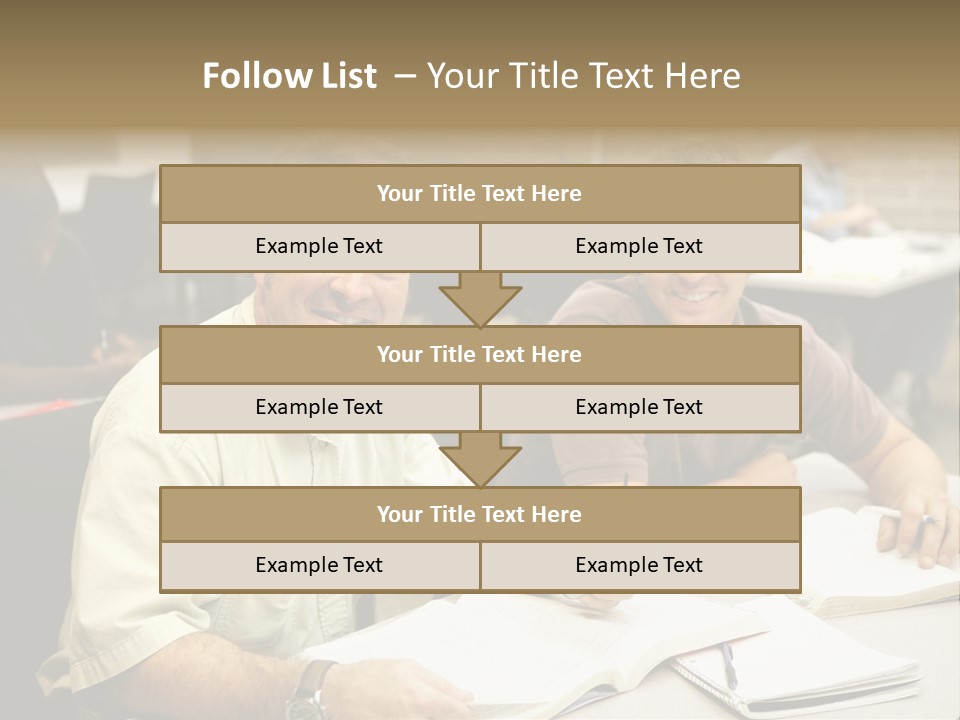 Friendly, Happy  Education Students Sitting In Class. PowerPoint Template