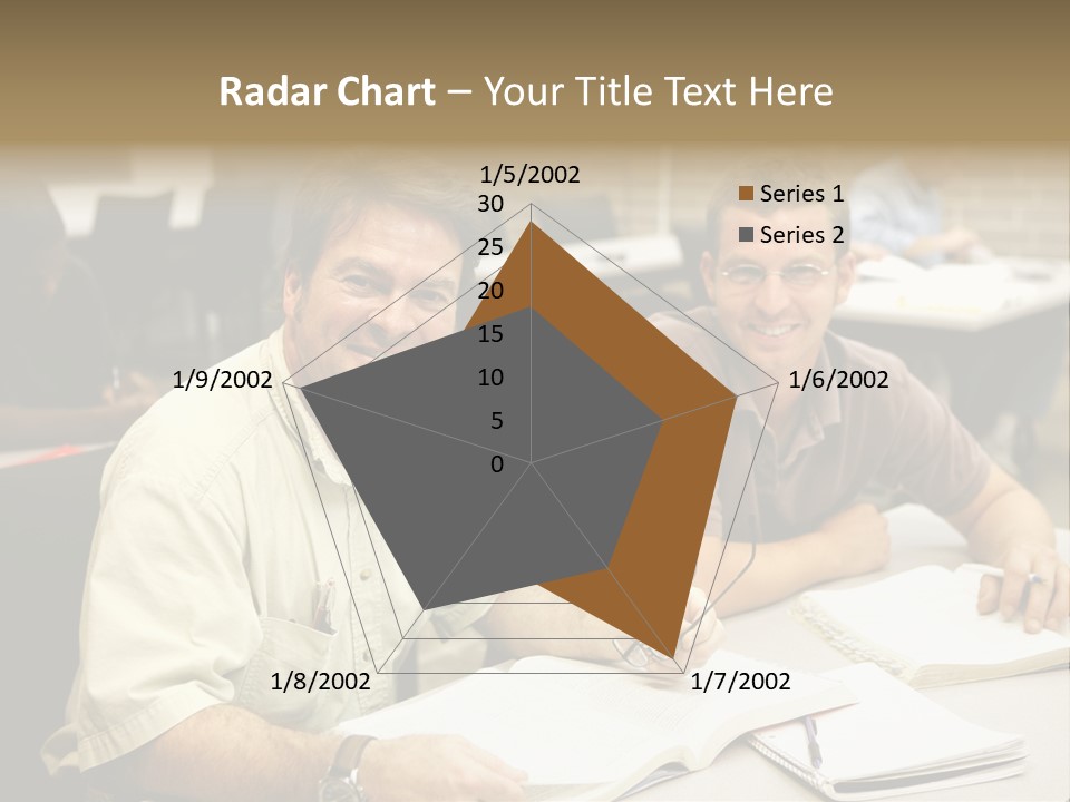 Friendly, Happy  Education Students Sitting In Class. PowerPoint Template