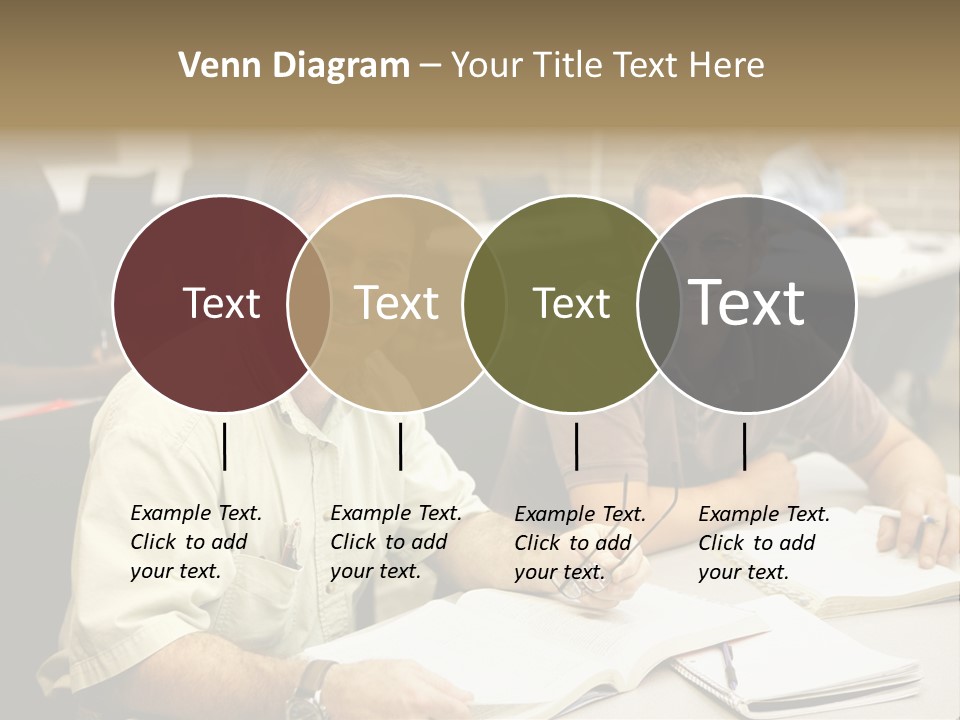 Friendly, Happy  Education Students Sitting In Class. PowerPoint Template