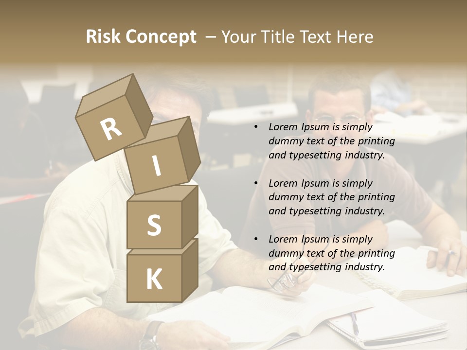 Friendly, Happy  Education Students Sitting In Class. PowerPoint Template