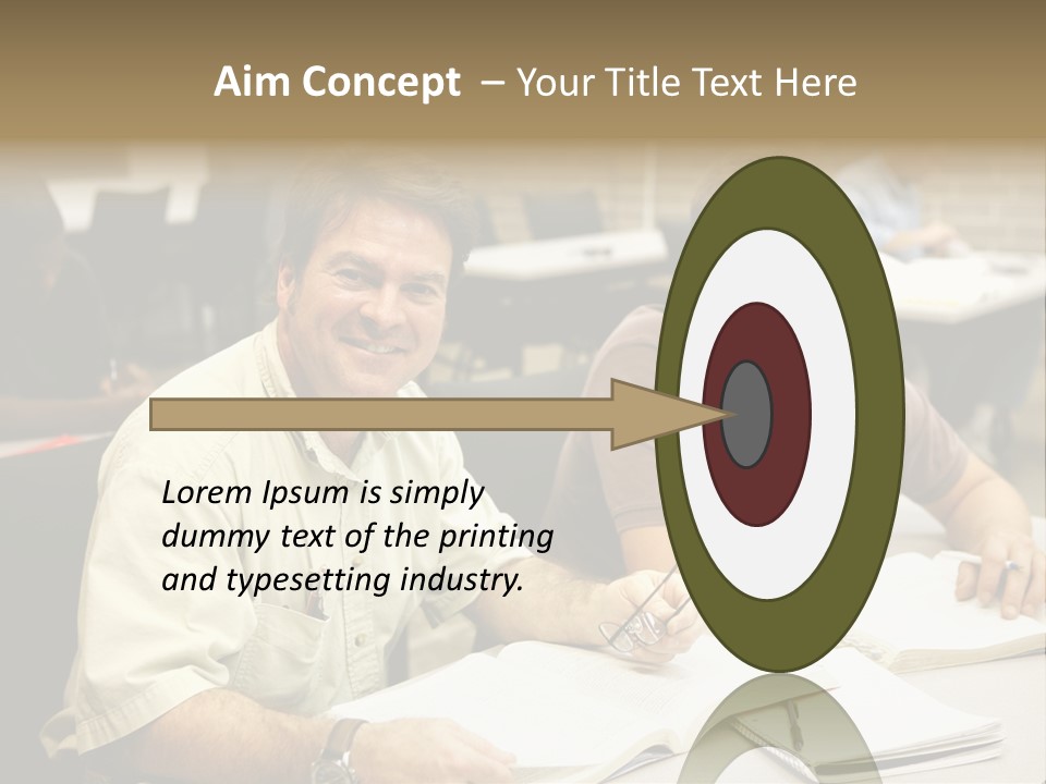 Friendly, Happy  Education Students Sitting In Class. PowerPoint Template