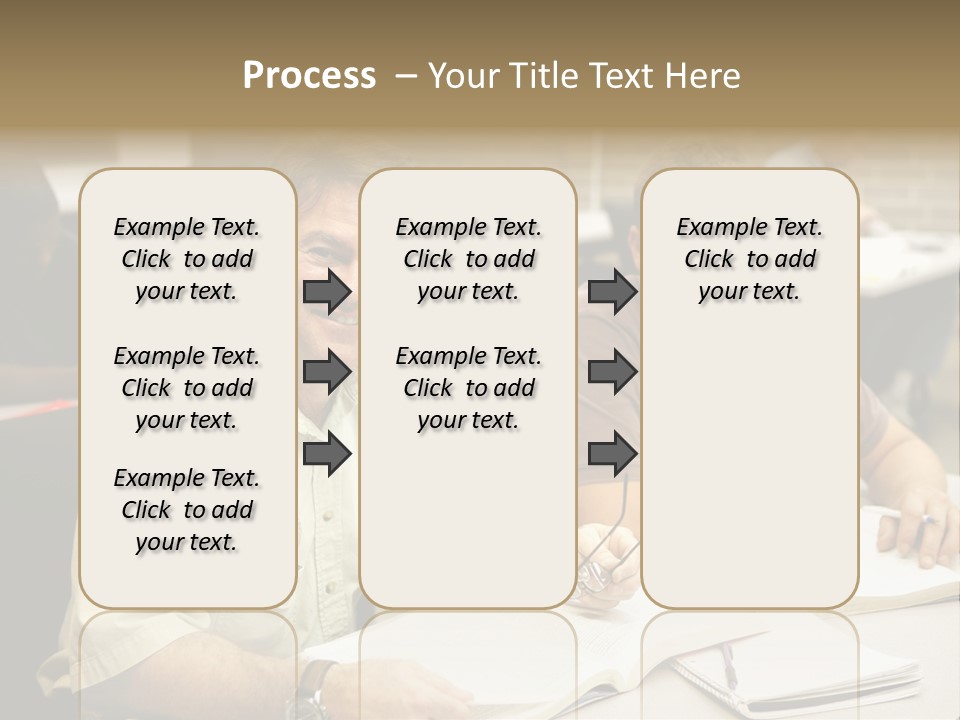 Friendly, Happy  Education Students Sitting In Class. PowerPoint Template