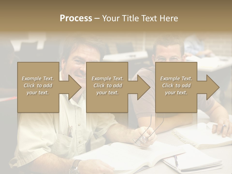 Friendly, Happy  Education Students Sitting In Class. PowerPoint Template