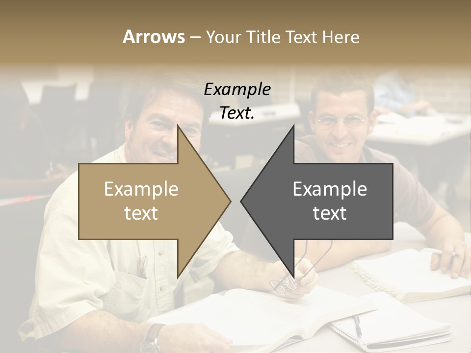 Friendly, Happy  Education Students Sitting In Class. PowerPoint Template