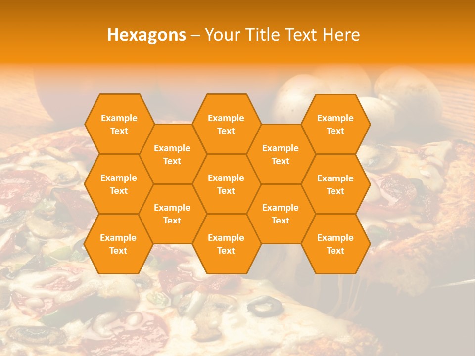 Supreme Pizza In Pan PowerPoint Template