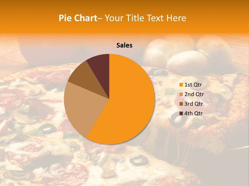 Supreme Pizza In Pan PowerPoint Template