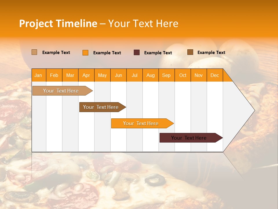 Supreme Pizza In Pan PowerPoint Template
