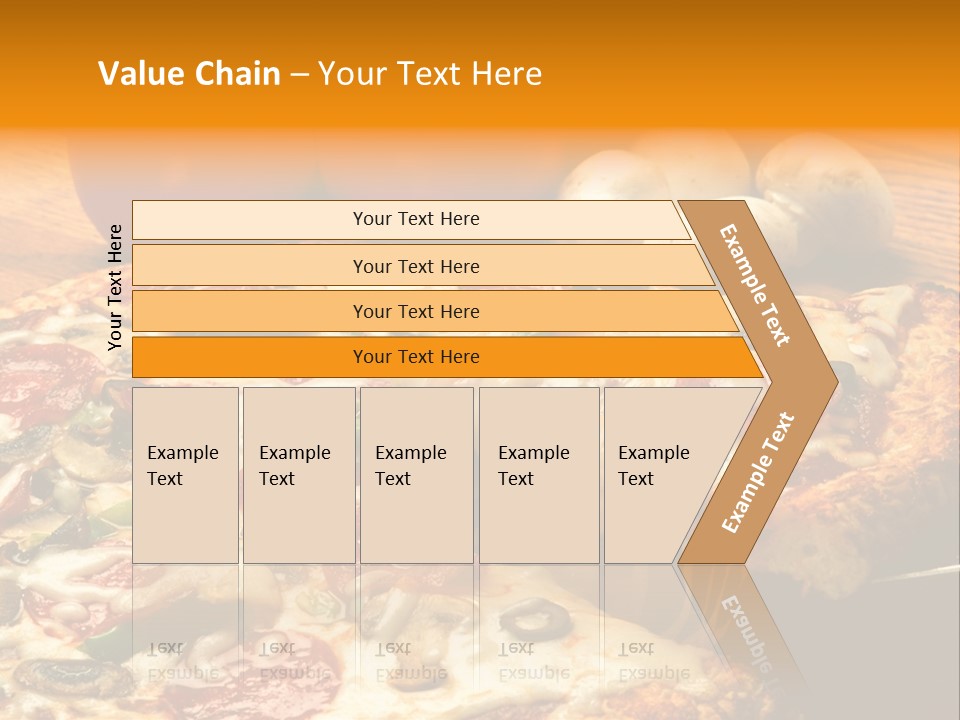 Supreme Pizza In Pan PowerPoint Template