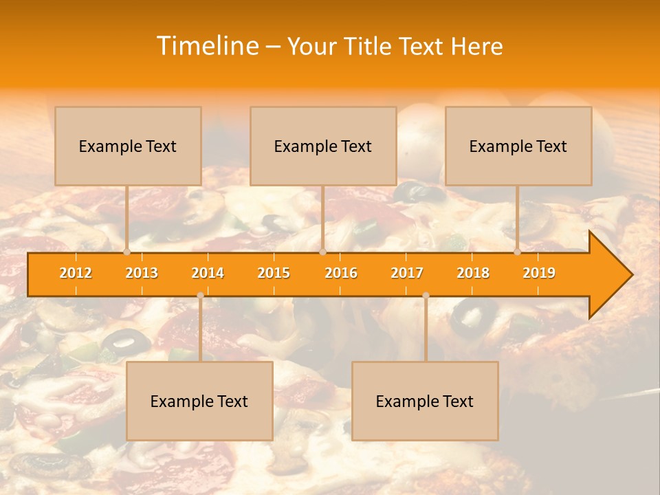 Supreme Pizza In Pan PowerPoint Template