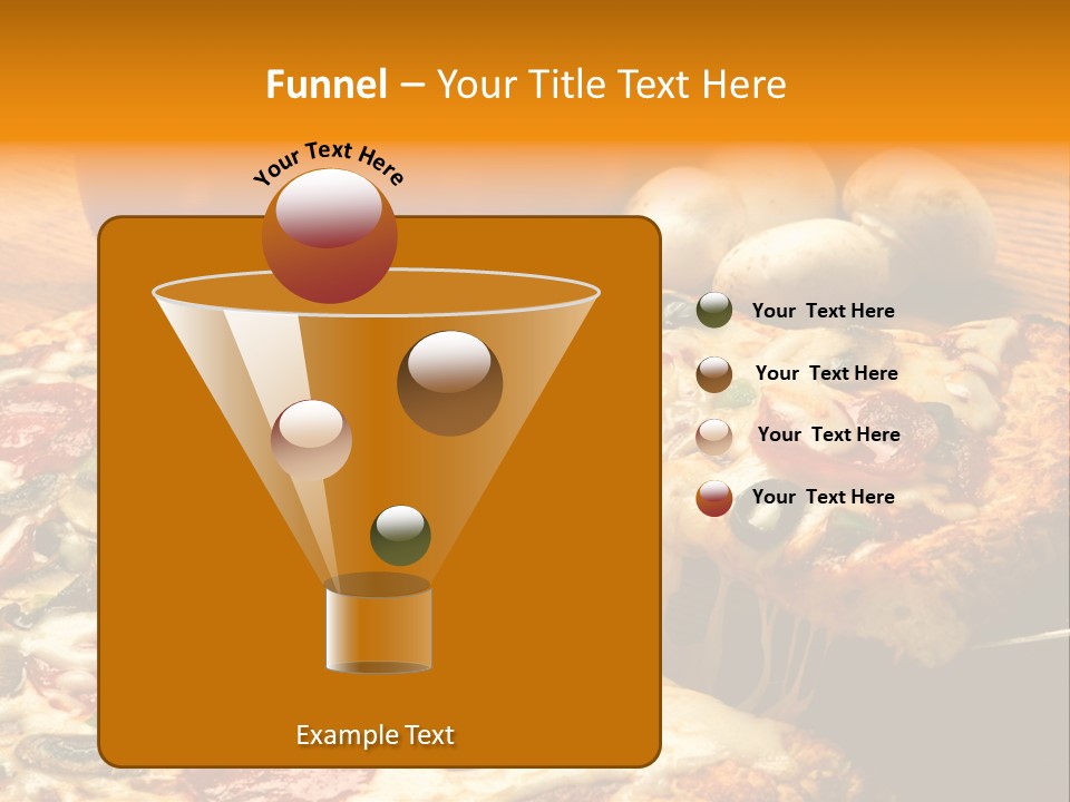 Supreme Pizza In Pan PowerPoint Template