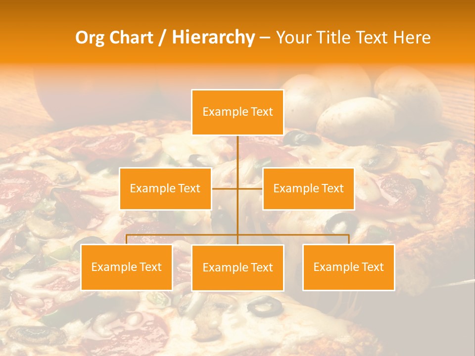 Supreme Pizza In Pan PowerPoint Template