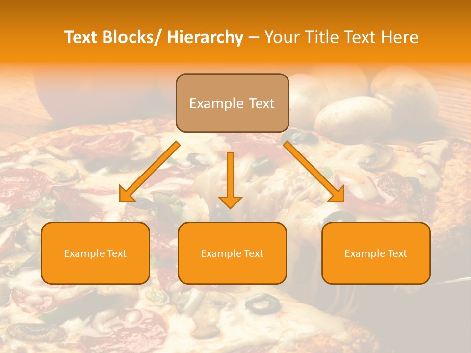 Supreme Pizza In Pan PowerPoint Template