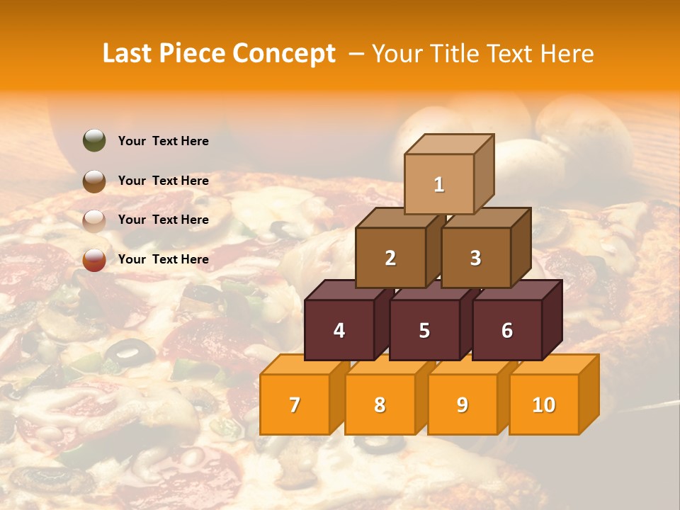 Supreme Pizza In Pan PowerPoint Template