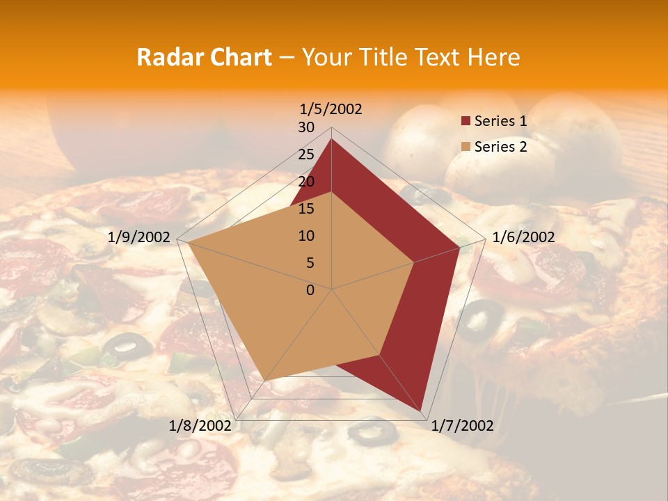Supreme Pizza In Pan PowerPoint Template