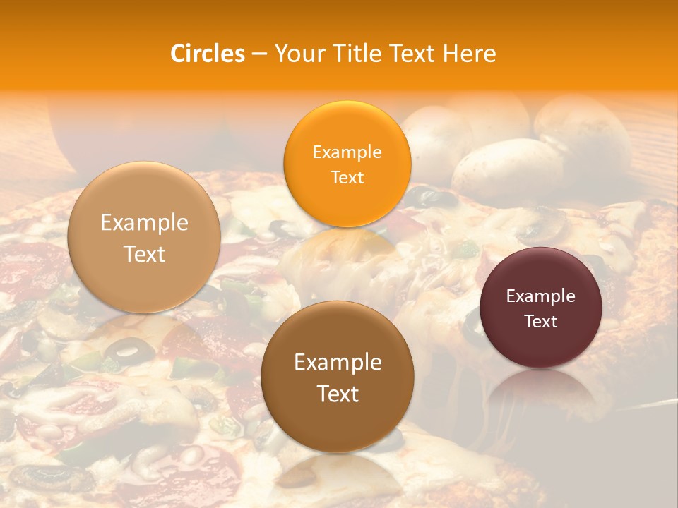 Supreme Pizza In Pan PowerPoint Template