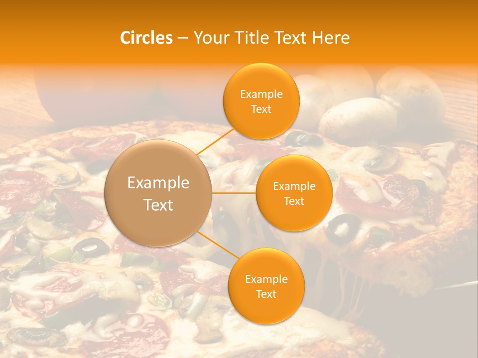 Supreme Pizza In Pan PowerPoint Template