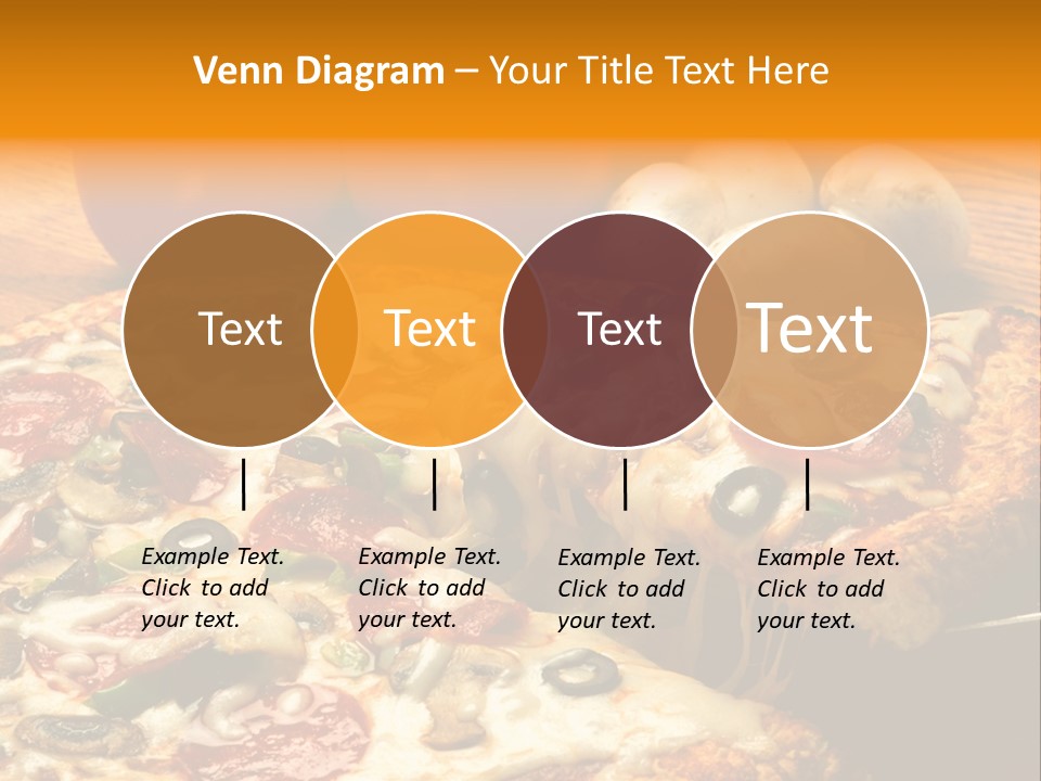 Supreme Pizza In Pan PowerPoint Template