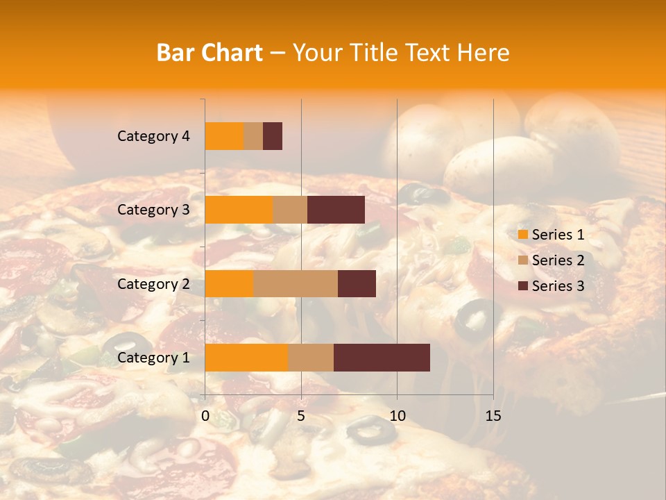 Supreme Pizza In Pan PowerPoint Template