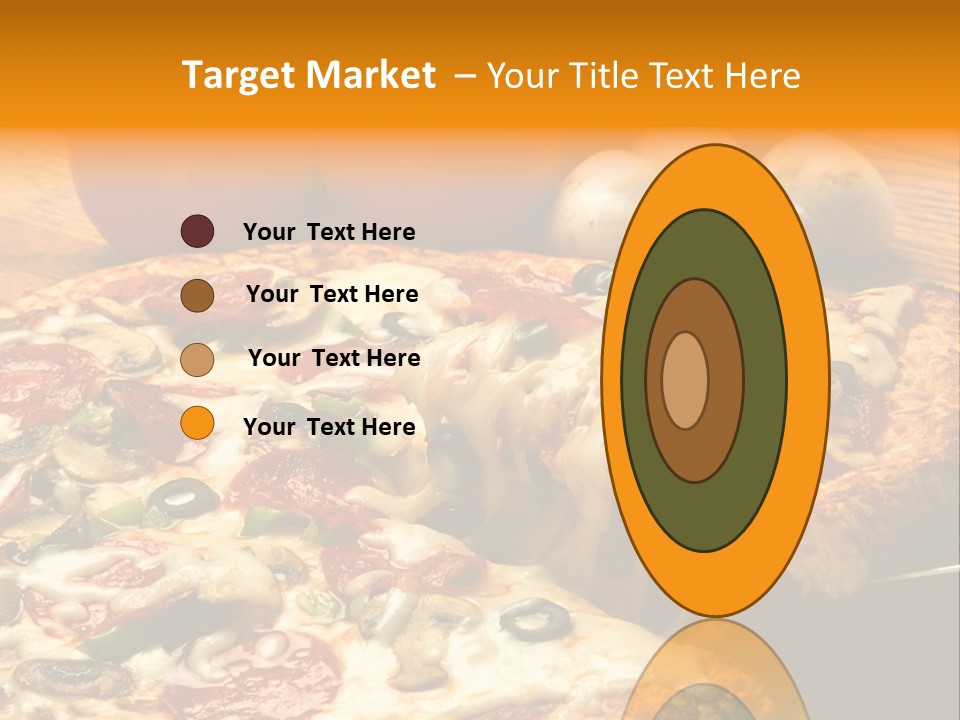 Supreme Pizza In Pan PowerPoint Template