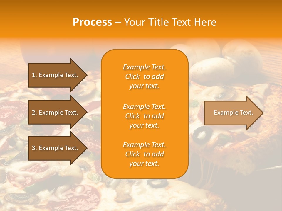 Supreme Pizza In Pan PowerPoint Template