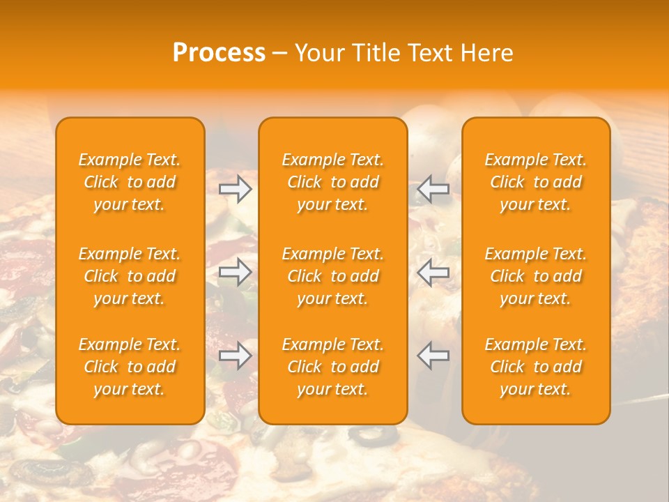 Supreme Pizza In Pan PowerPoint Template