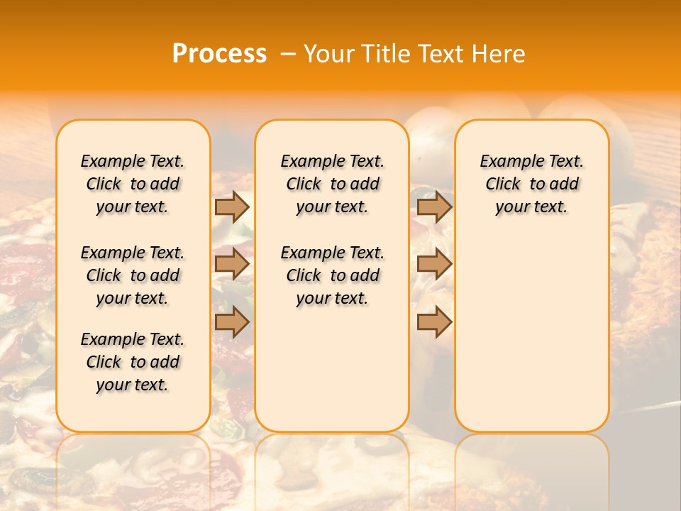 Supreme Pizza In Pan PowerPoint Template