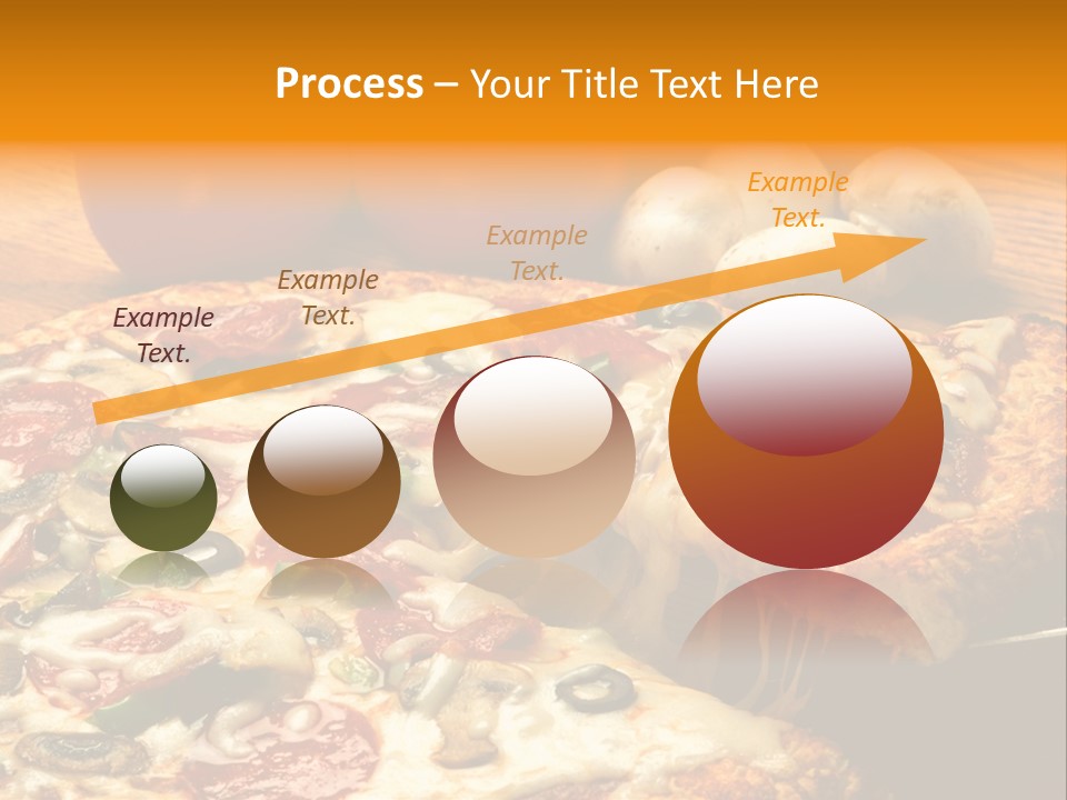 Supreme Pizza In Pan PowerPoint Template