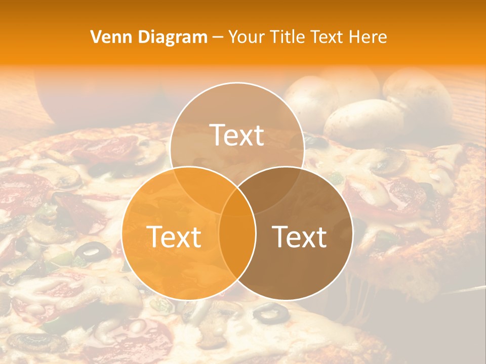 Supreme Pizza In Pan PowerPoint Template