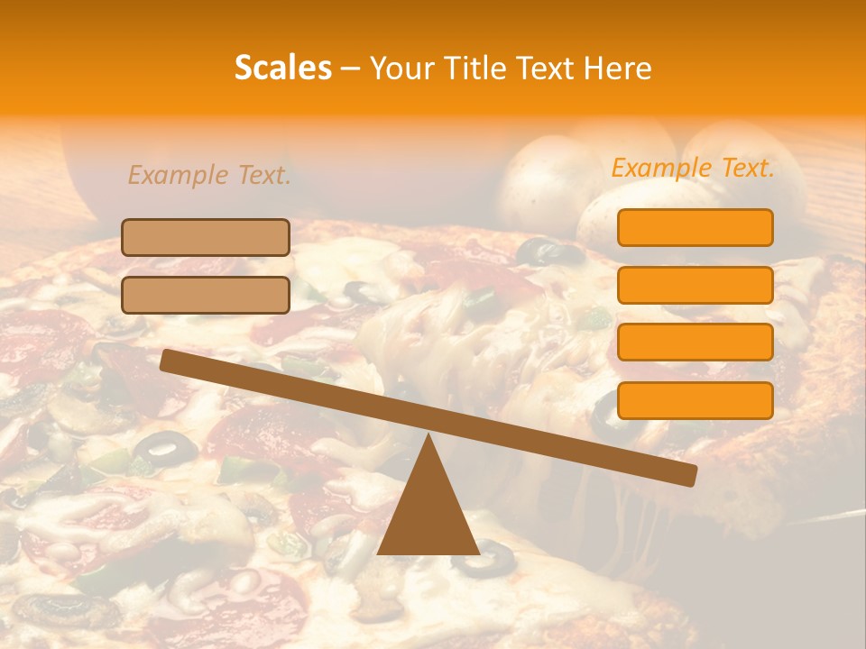 Supreme Pizza In Pan PowerPoint Template