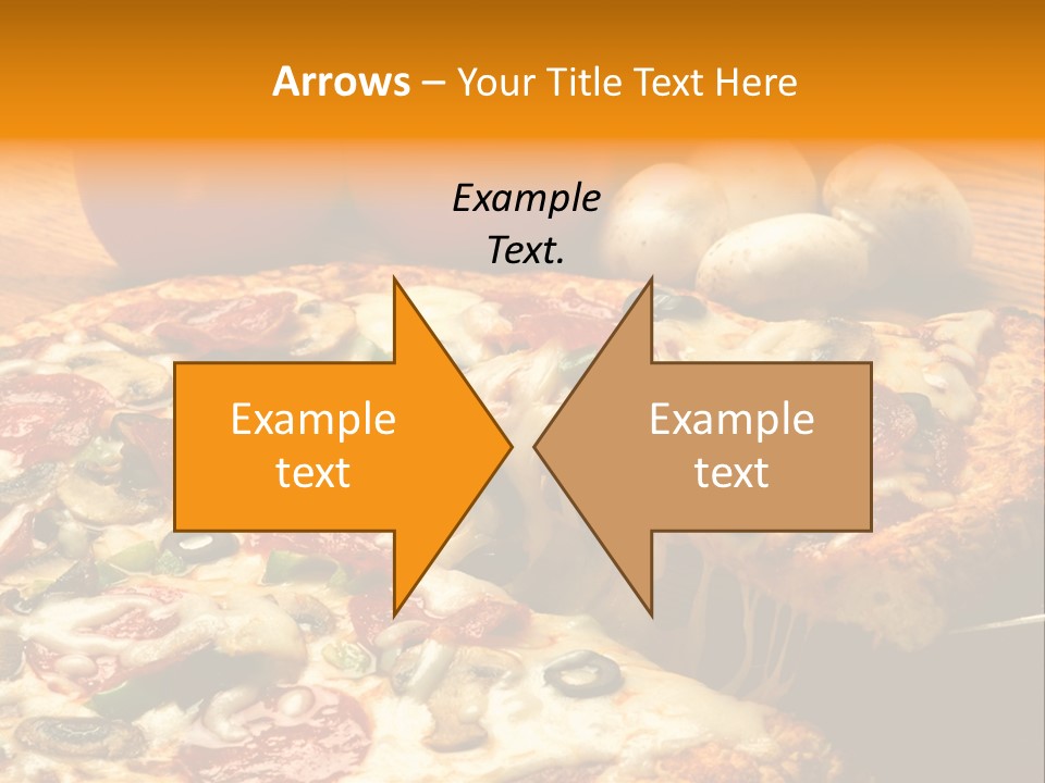 Supreme Pizza In Pan PowerPoint Template