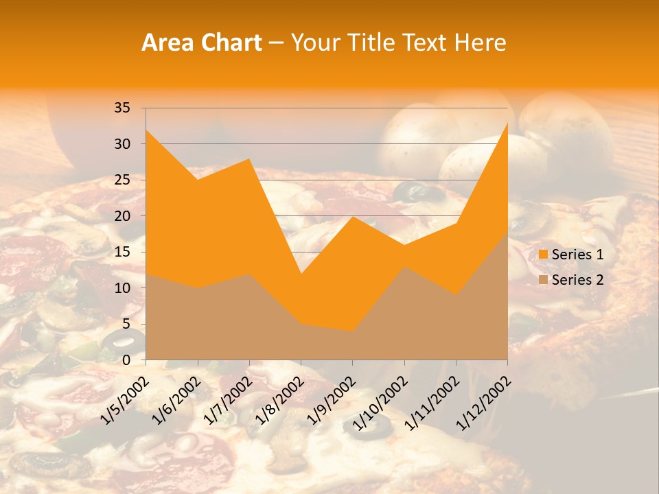 Supreme Pizza In Pan PowerPoint Template
