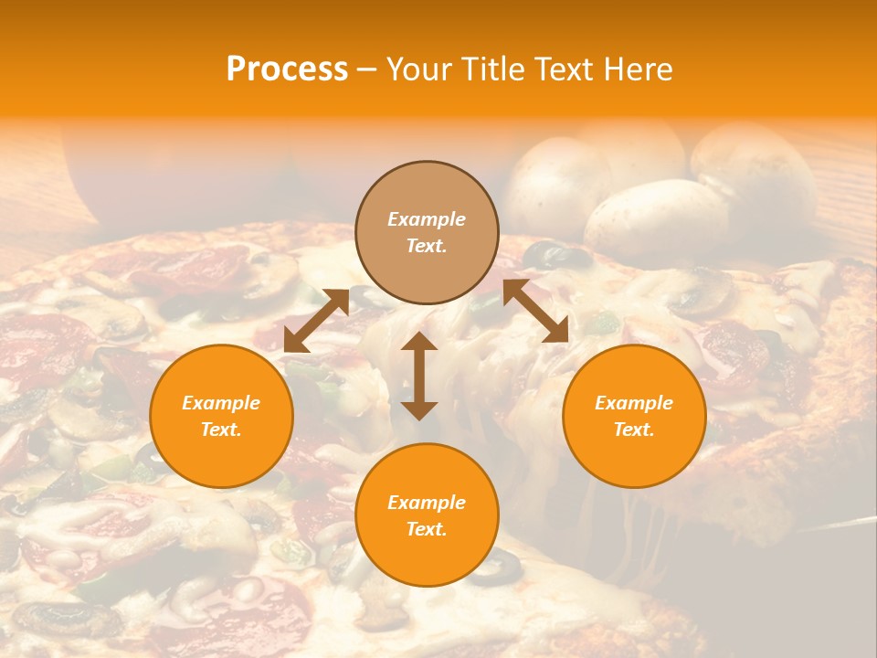Supreme Pizza In Pan PowerPoint Template