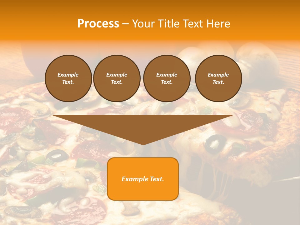 Supreme Pizza In Pan PowerPoint Template