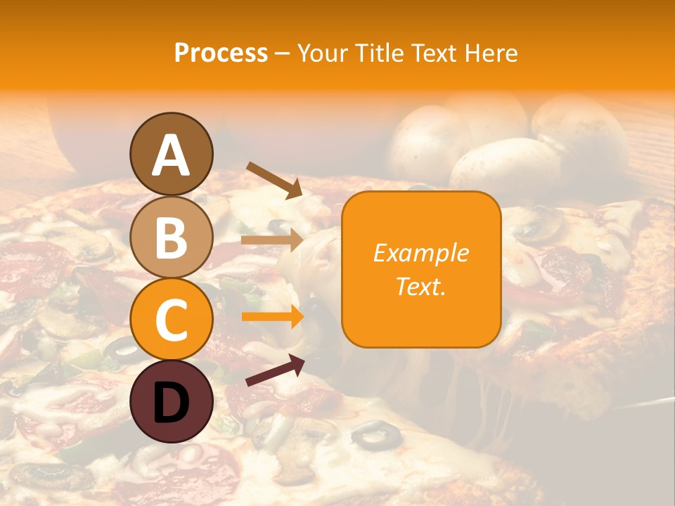 Supreme Pizza In Pan PowerPoint Template