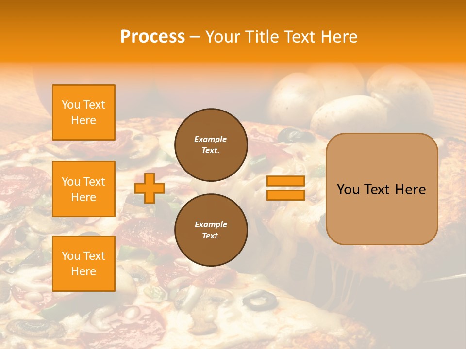 Supreme Pizza In Pan PowerPoint Template