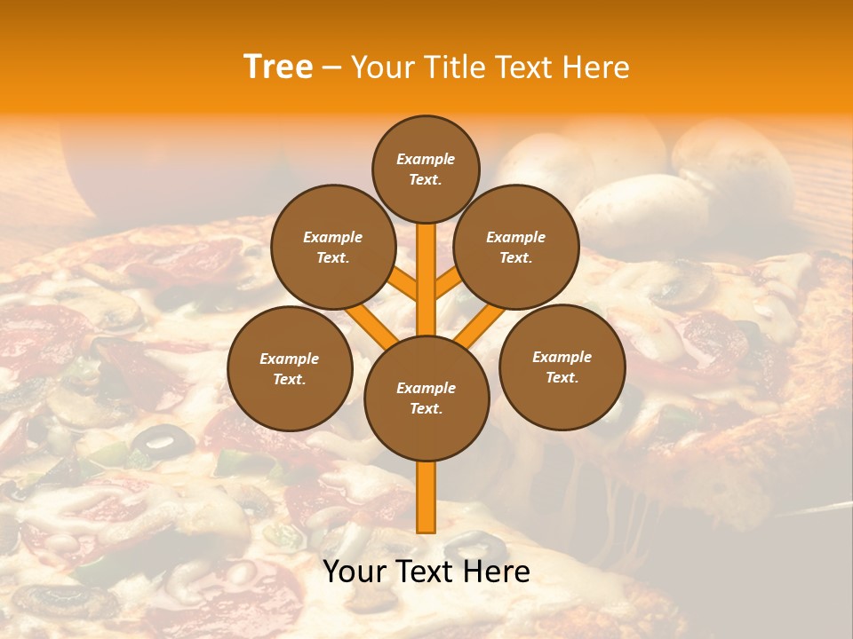 Supreme Pizza In Pan PowerPoint Template