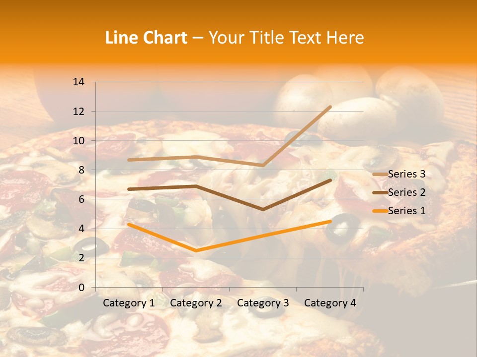 Supreme Pizza In Pan PowerPoint Template