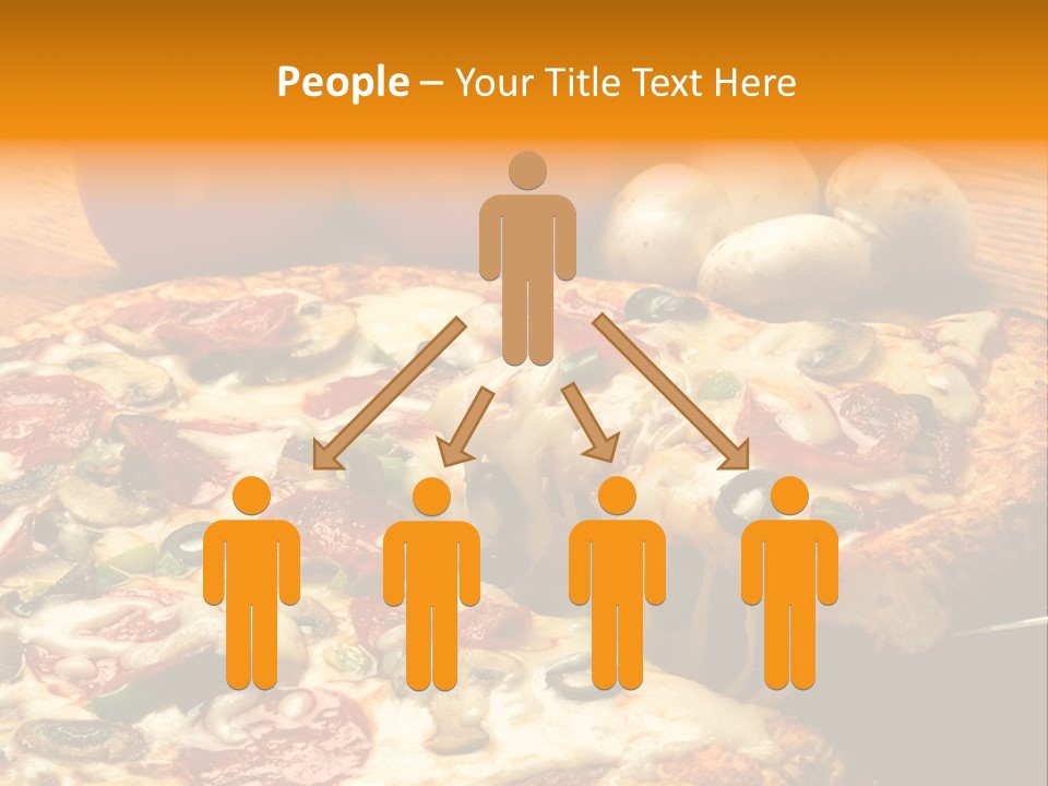 Supreme Pizza In Pan PowerPoint Template