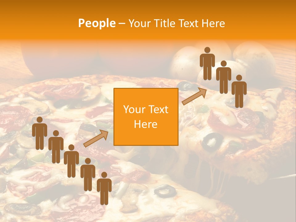 Supreme Pizza In Pan PowerPoint Template