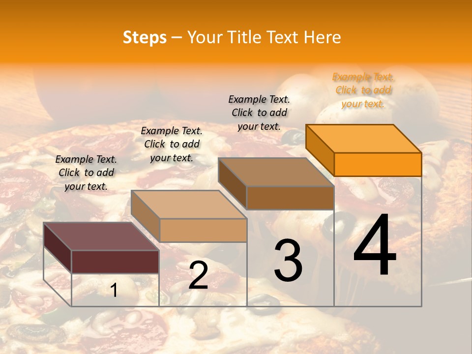 Supreme Pizza In Pan PowerPoint Template