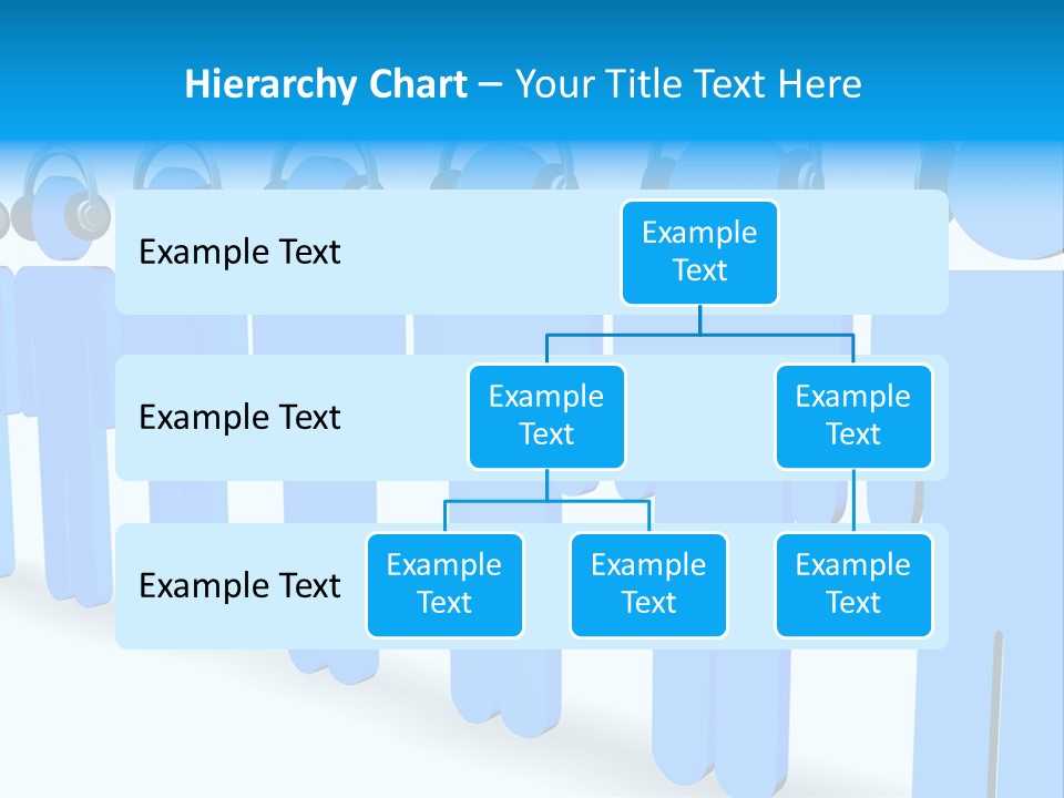 3D Figures Wearing Headphones PowerPoint Template
