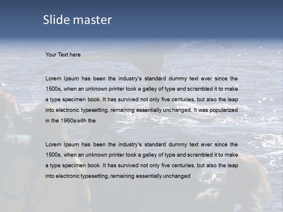 People On A Whale Watching Trip PowerPoint Template