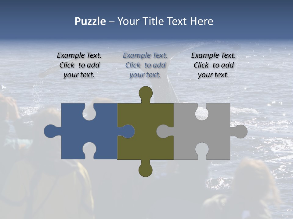 People On A Whale Watching Trip PowerPoint Template