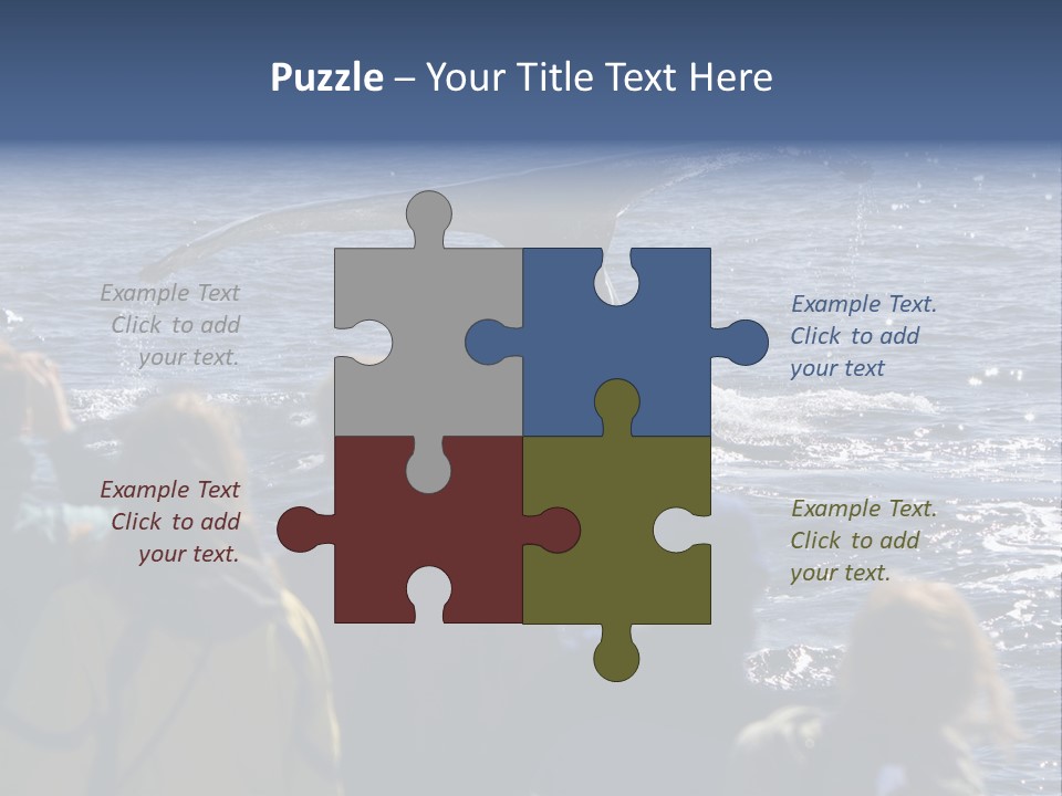 People On A Whale Watching Trip PowerPoint Template