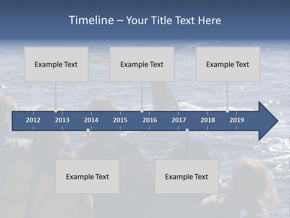 People On A Whale Watching Trip PowerPoint Template