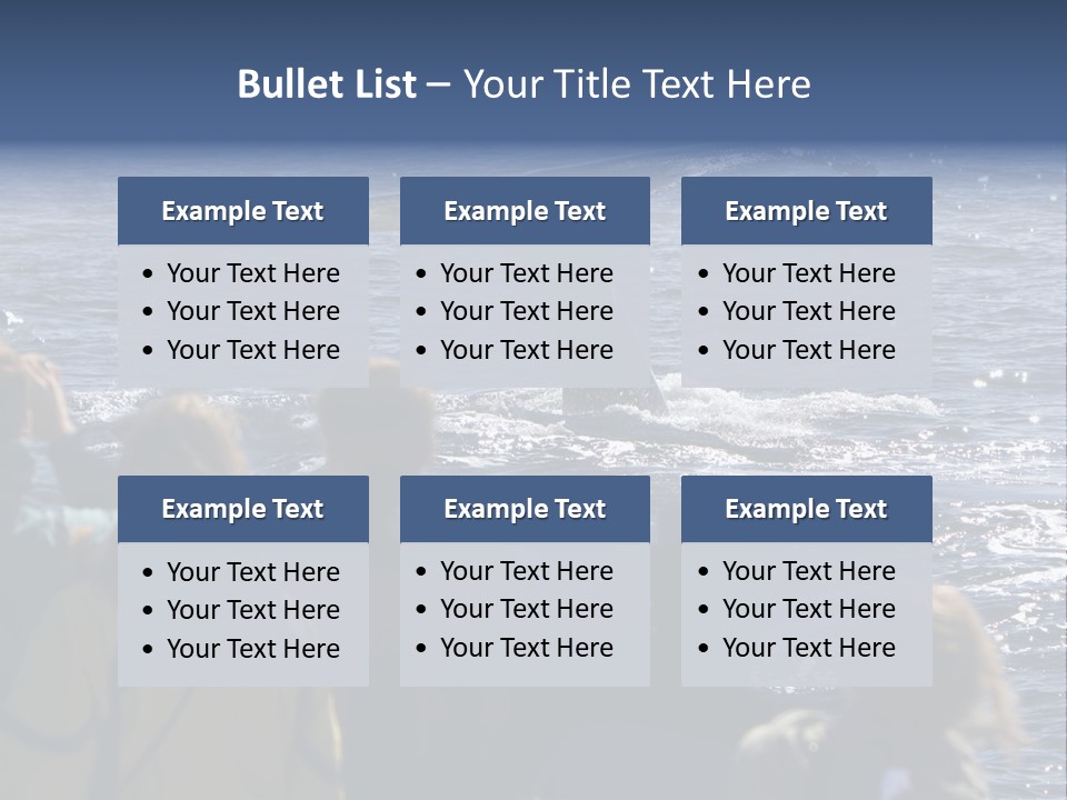 People On A Whale Watching Trip PowerPoint Template