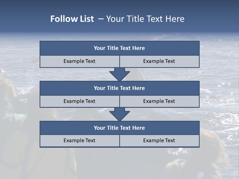 People On A Whale Watching Trip PowerPoint Template